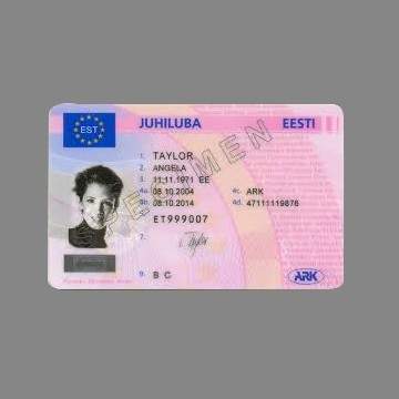 Estonia Driving License
